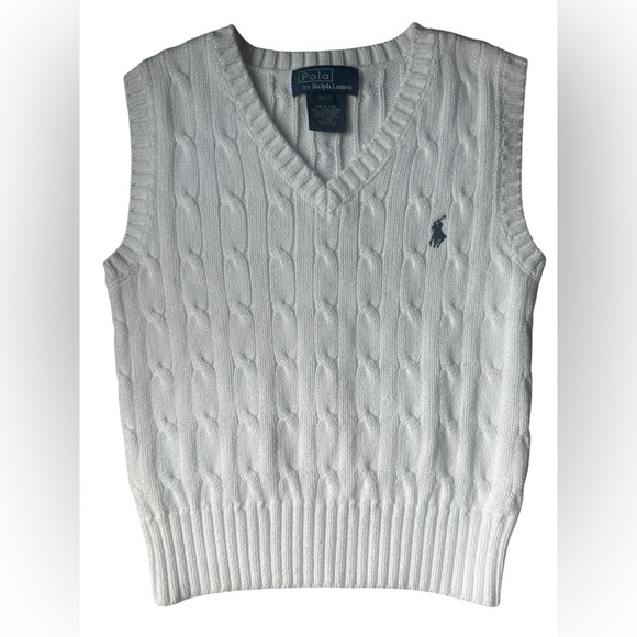 Ralph Lauren Other - Polo Ralph Lauren Cable-Knit Cotton Sweater Vest kids 3t